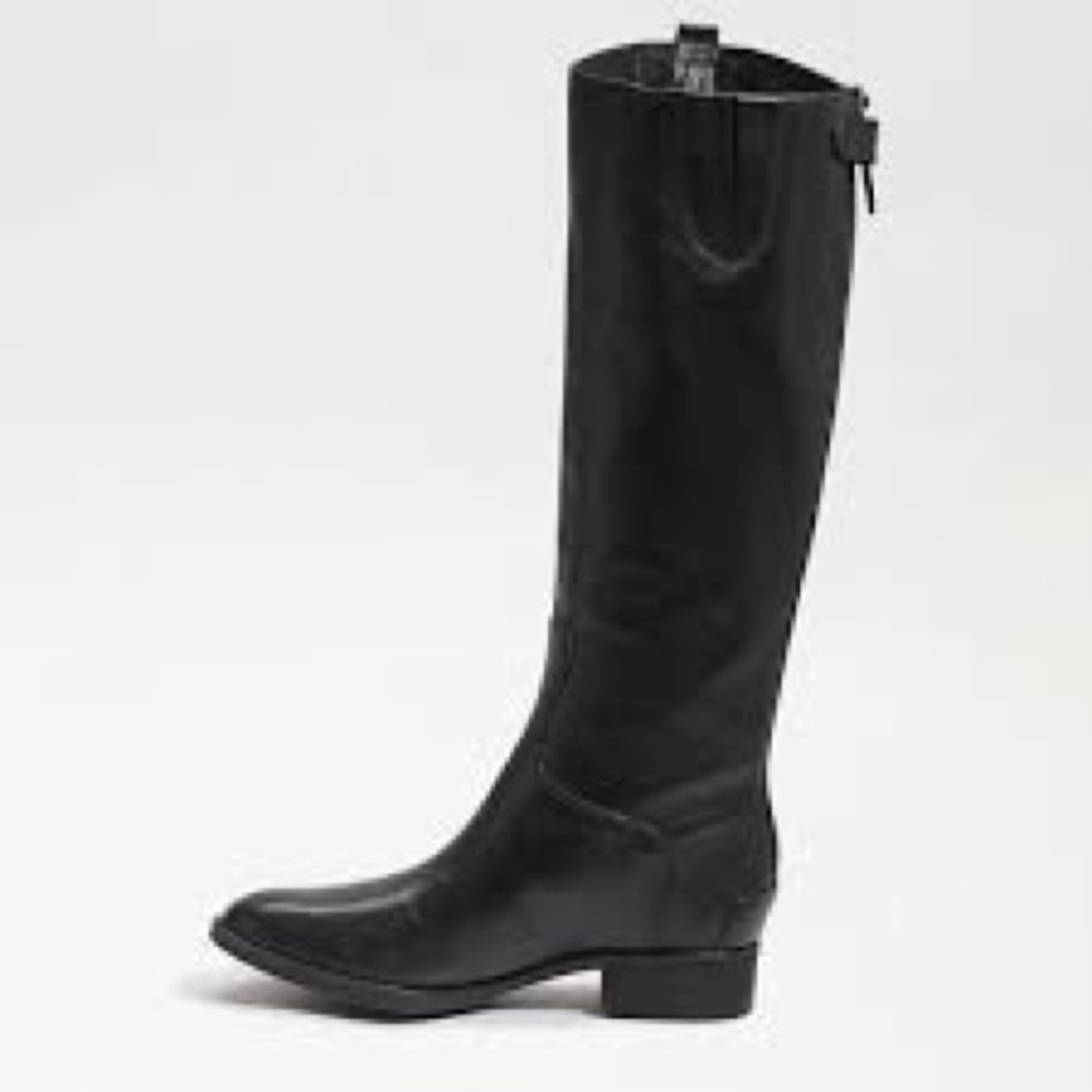 Black leather Sam Edelman knee high boots size 9